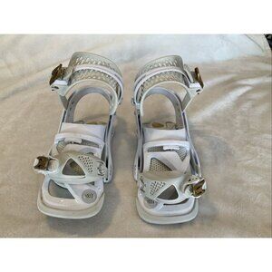 Burton Women's Lexa Reflex Bindings, Medium-Used twice, grey/white